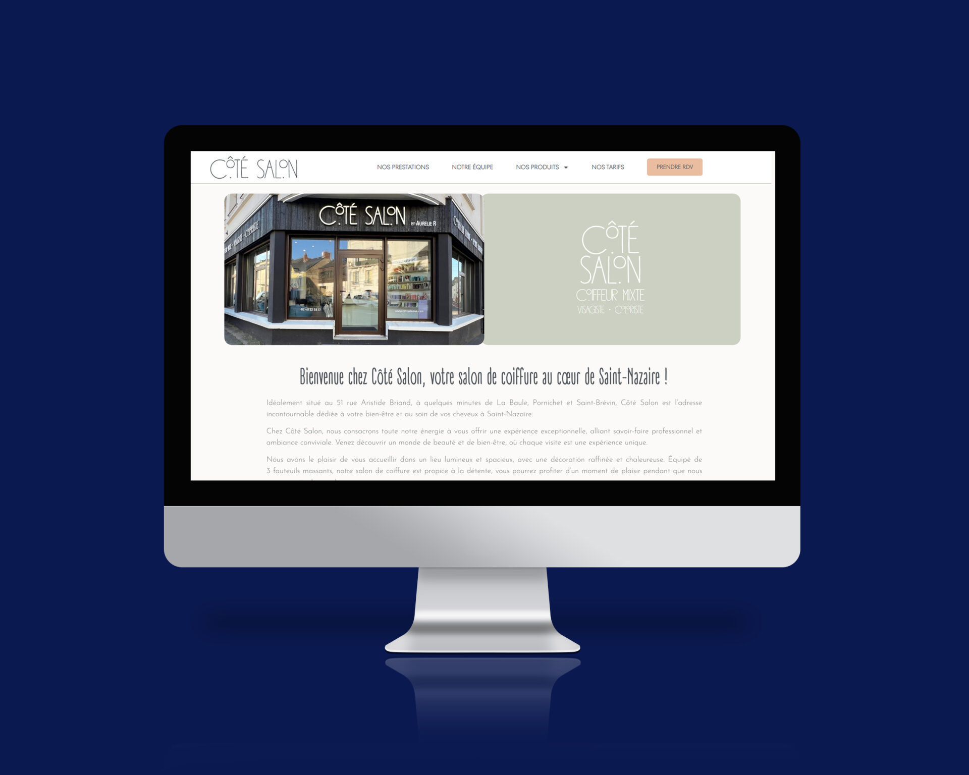 Cote salon après refonte de site